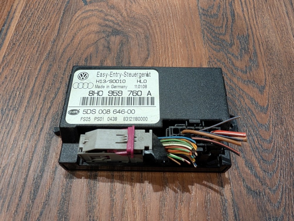 2006-2011 AUDI A4 Convertible Easy Entry Seat Control Module 8HO959760A OEM