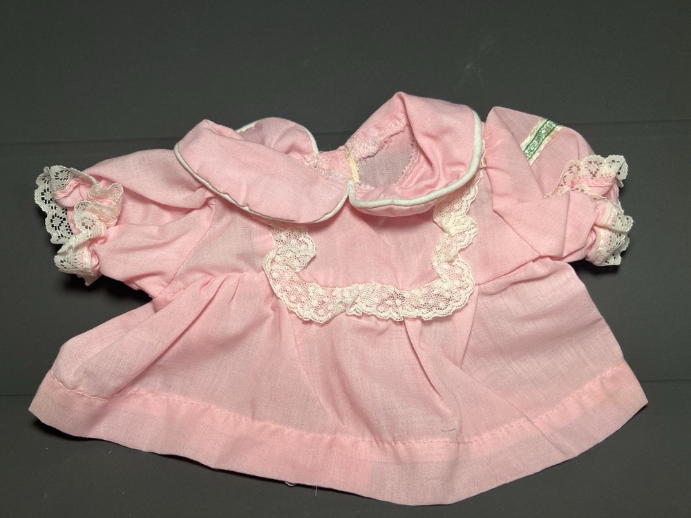 Vintage Cabbage Patch Kids Doll Preemie Size Pink Dress #707