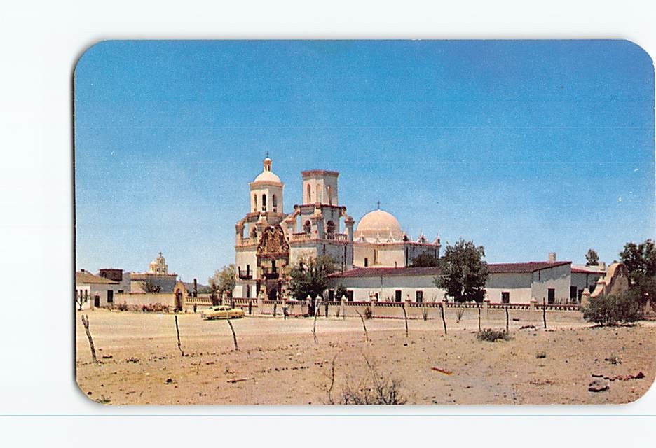 Postcard The Mission San Xavier del Bac near Tucson Arizona USA North America