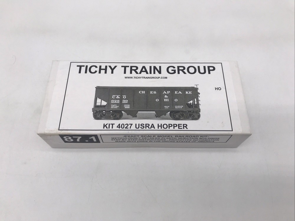 HO Scale Tichy Train Group #4027 Usra Hopper Car C&O 62339 CBN