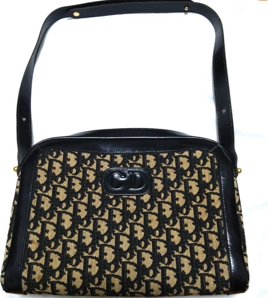Christian Dior Vintage 2Way Shoulder Bag Classic Designer Handbag New