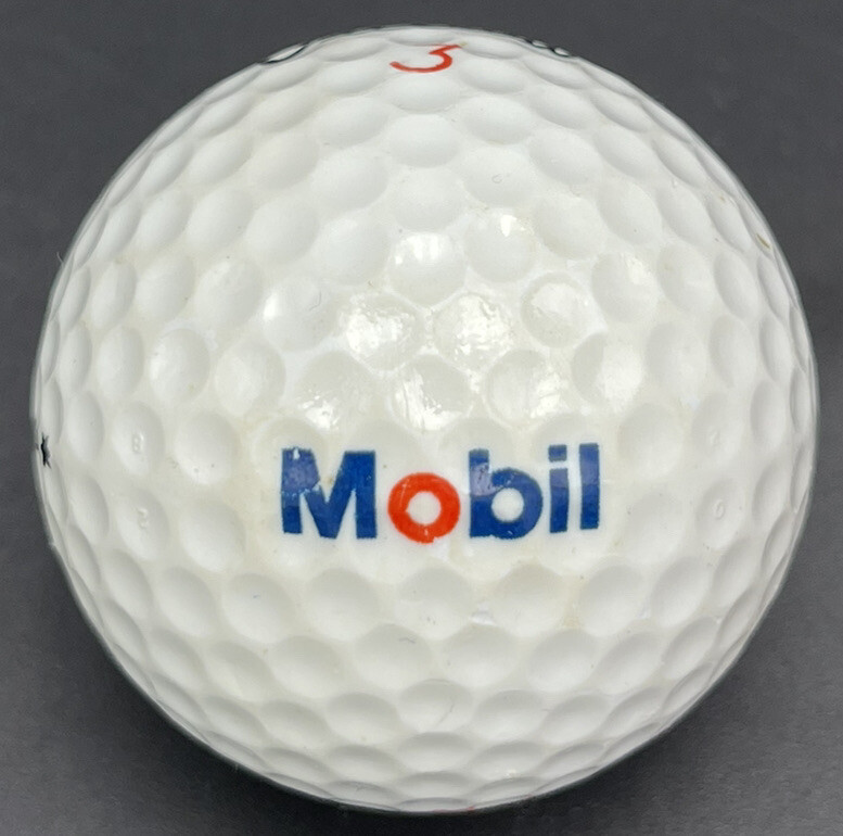 Mobil Logo Golf Ball (1) Titleist DT Pre-Owned