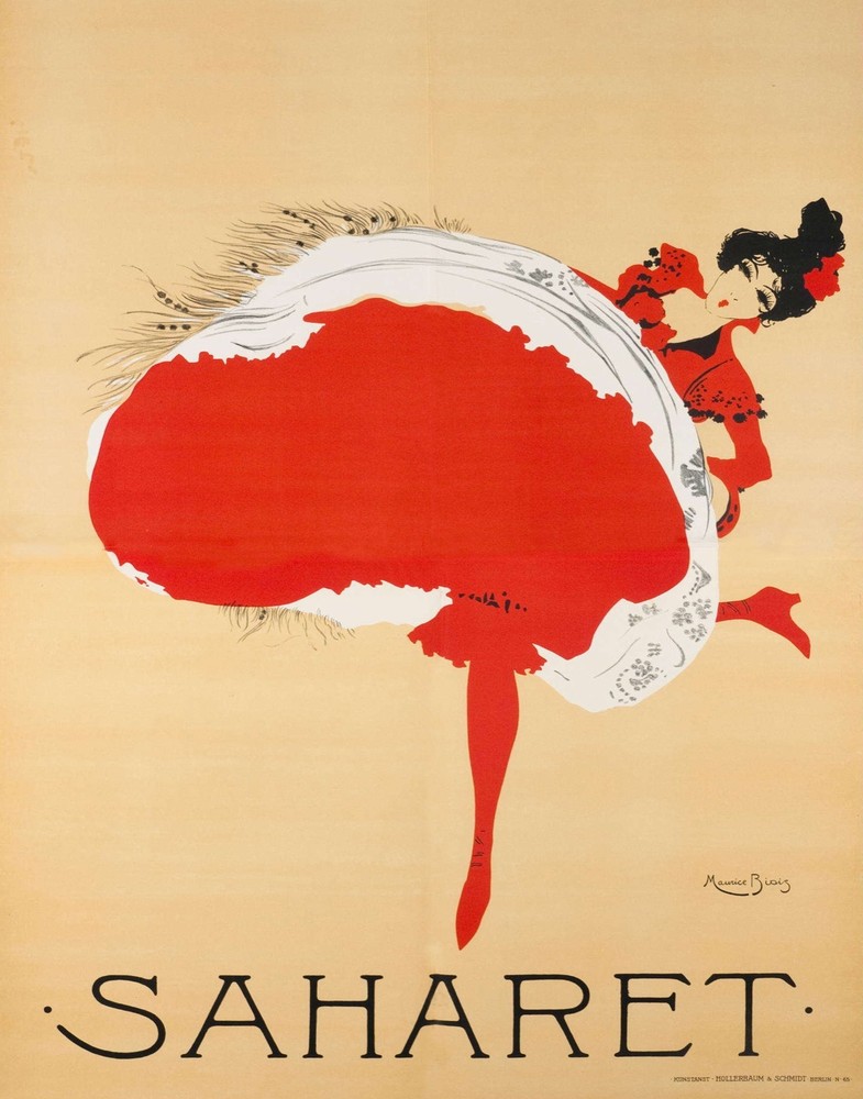 Decoration Poster.Home room art.Interior design.Saharet.Red dress dancer.7358