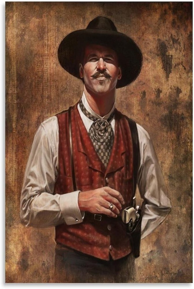 Doc Holliday Portrait Poster 24x36 Unframed Western Wall Art Decor
