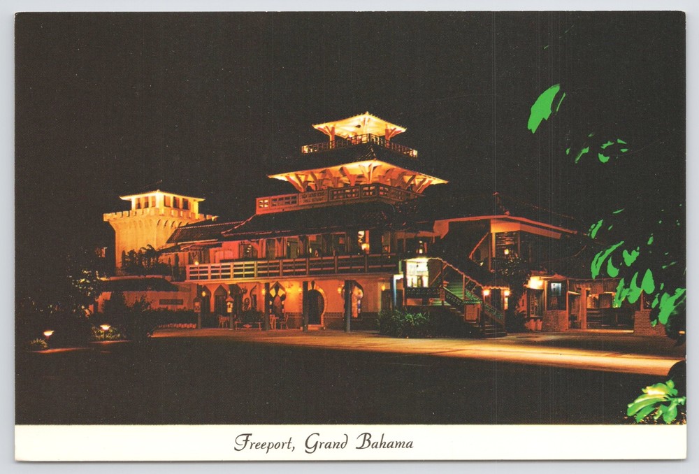 Foreign~Freeport On Grand Bahama~Hong Kong Restaurant @ Night~Continental PC