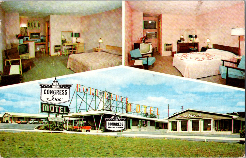 Vintage Postcard Harrisburg Pennsylvania Congress Inn Motel