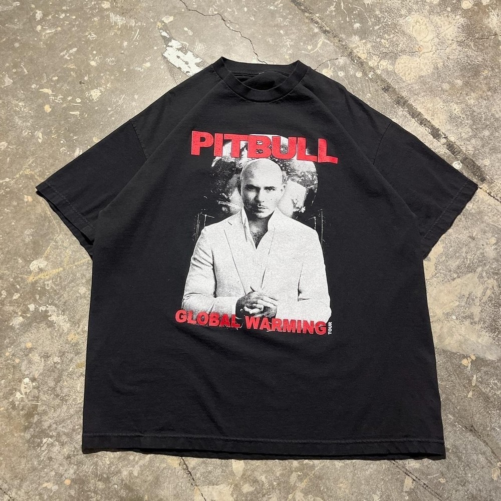 Vintage Pitbull Global Warning T-shirt S to 5XL BA446