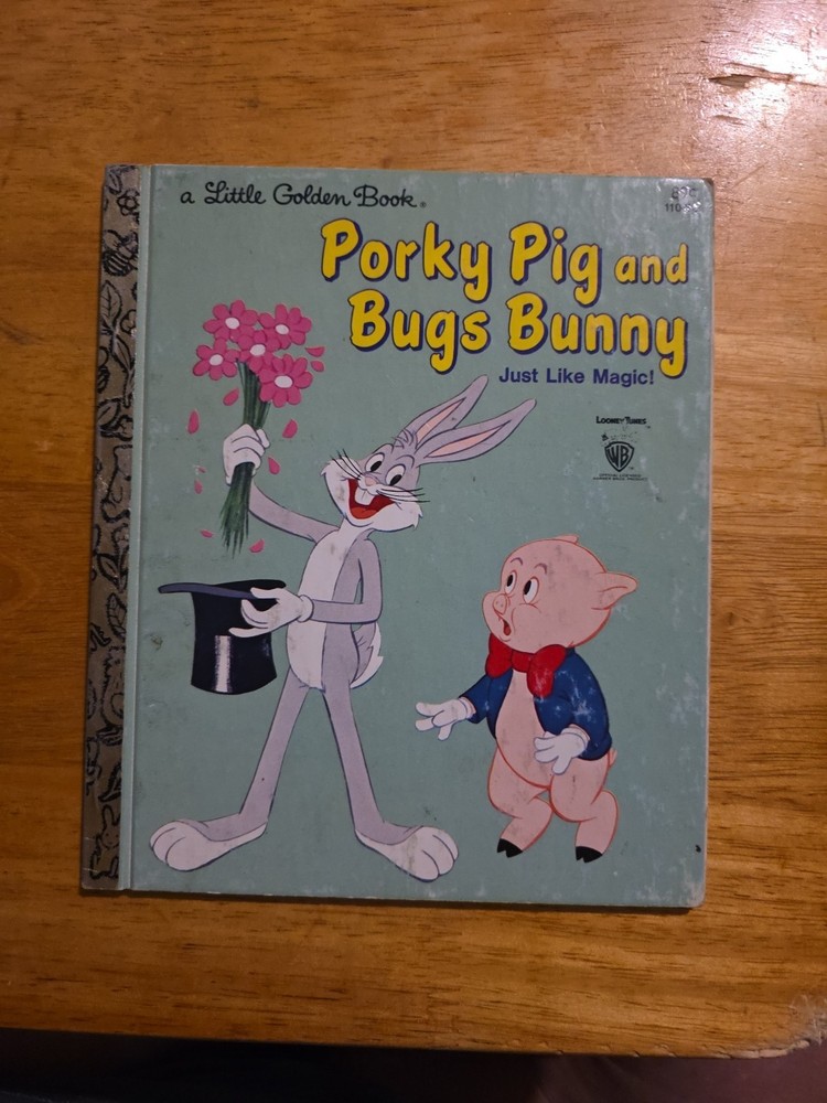 A Little Golden Book - Porky Pig and Bugs Bunny 1976 Vintage