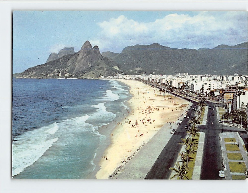 Postcard Ipanema Beach Rio de Janeiro Brazil