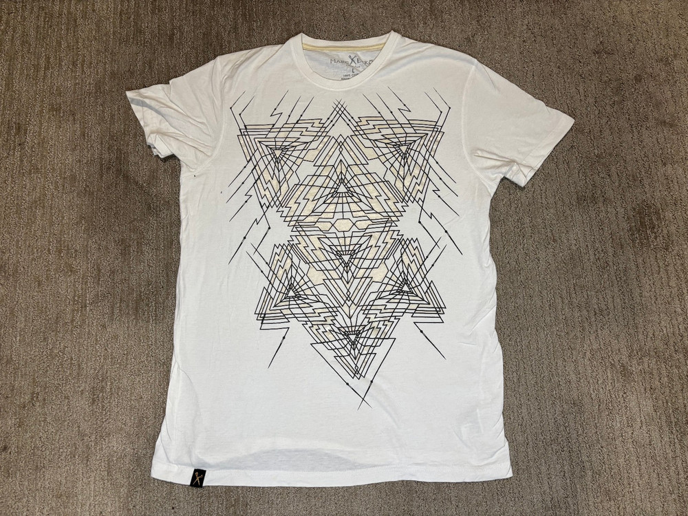 Marc Ecko Cut and Sew T Shirt Large L Mens White Vintage Y2K Retro