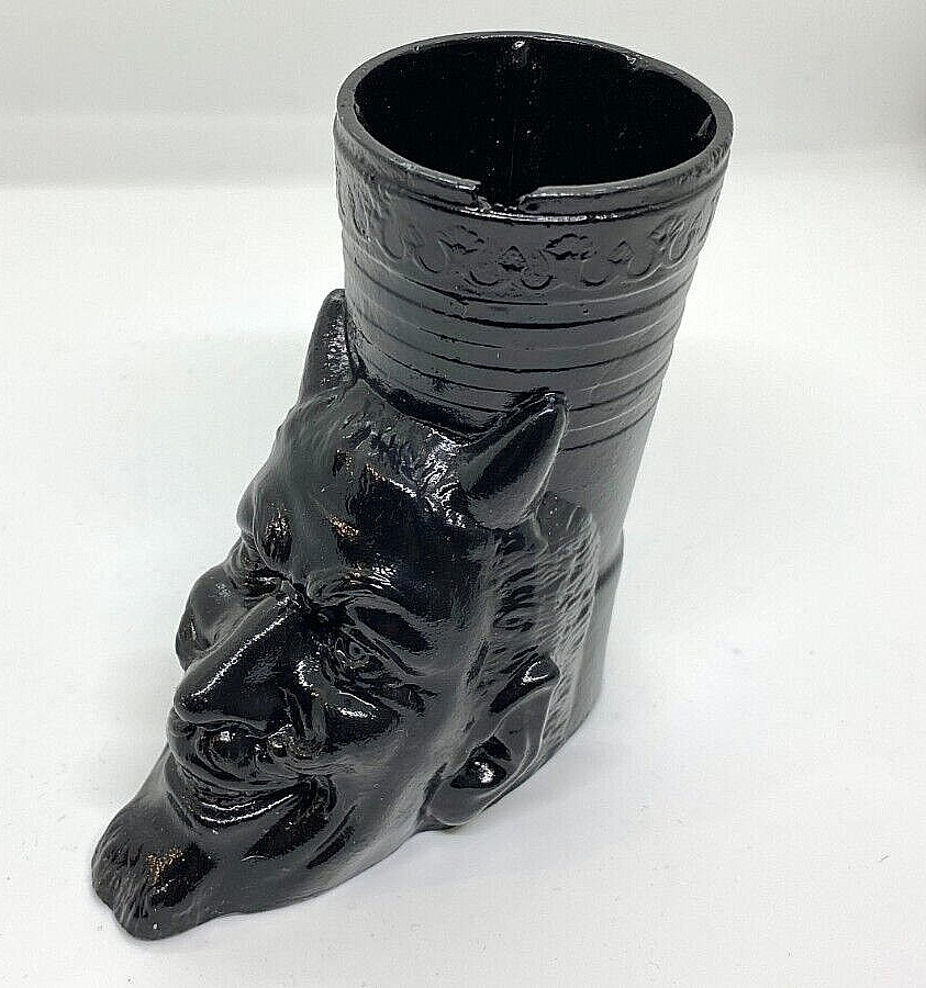 Vintage Devil Demon Mephistopheles Figurine Soviet Metal USSR Pencil Holders