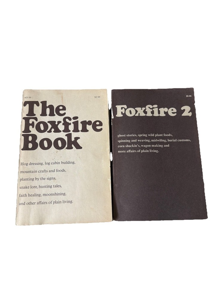 Vintage 1970s Firefox Books 1 &2 - Homesteading, Survival, Prepping Guide