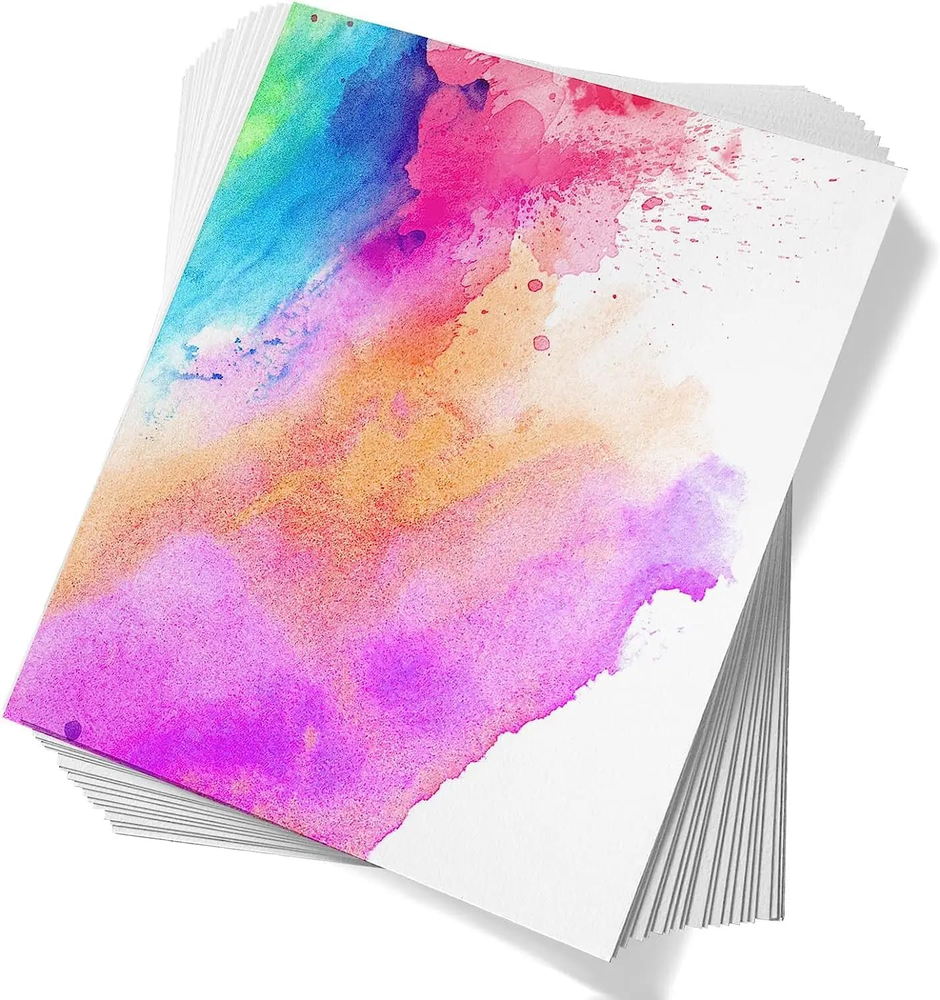 100 Sheets off White Watercolor Paper 160 GSM Cold Press Water Colour Painting