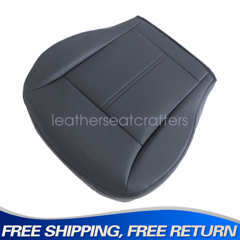 2007-2014 Fit For Ford Edge SEL Front Passenger Bottom Leather Seat Cover Black