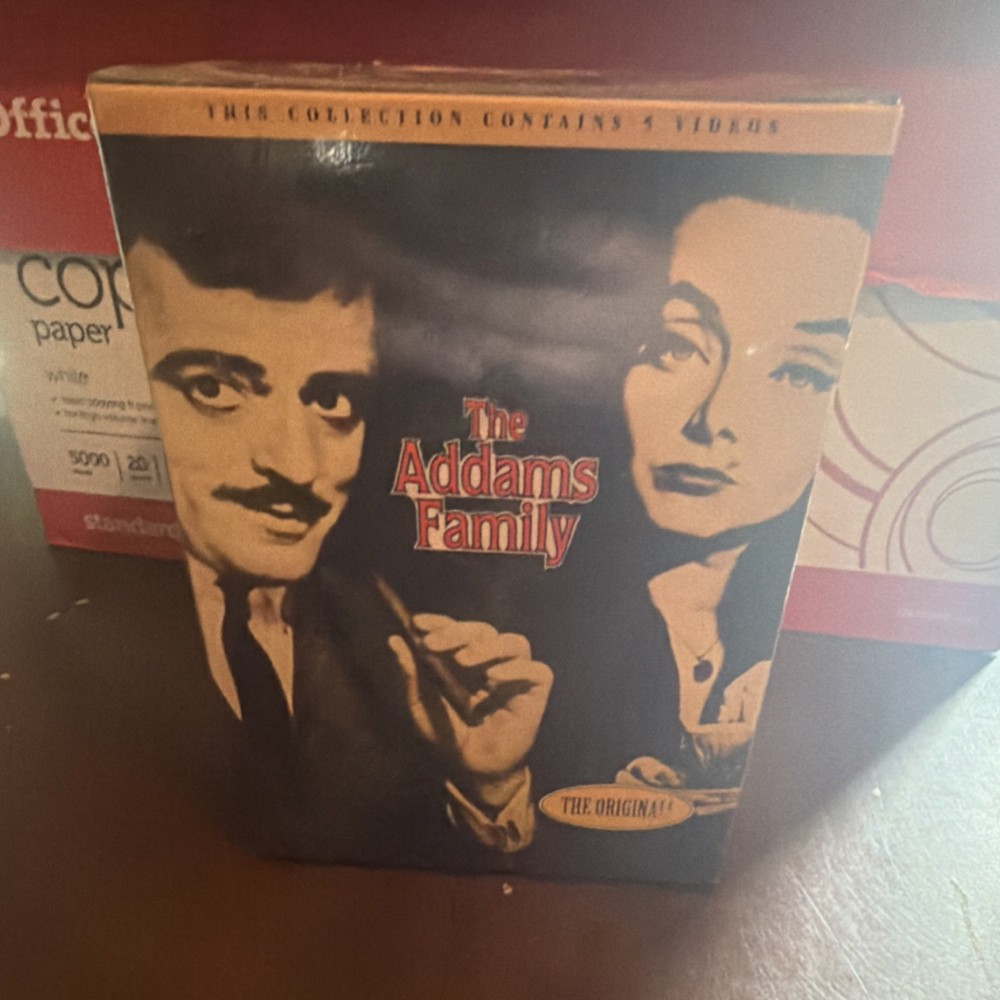 The Addams Family VHS Box Set Original Series 5 Tapes Black & White NTSC English