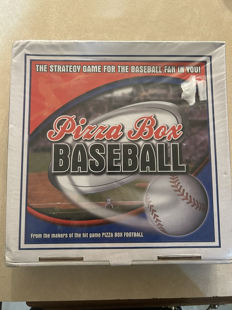 On the Line Boardgame Pizza Box Baseball NM