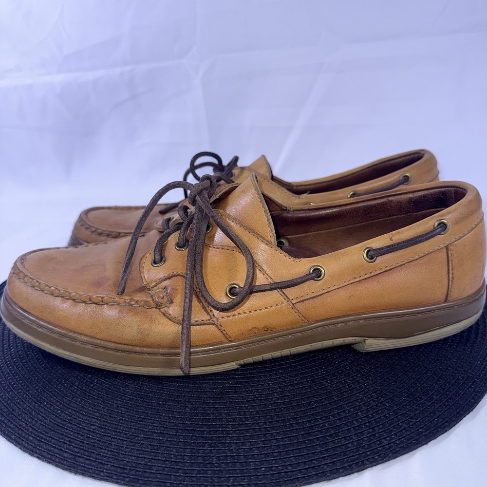 Allen Edmonds Eastport Boat Casual Shoes Brown Leather Loafers 43502 Men’s 11