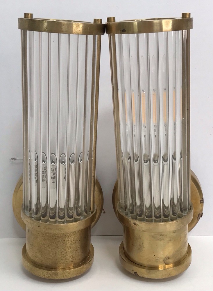 Pair of Visual Comfort Ralph Lauren Allen Sconce Light Natural Brass *Read*