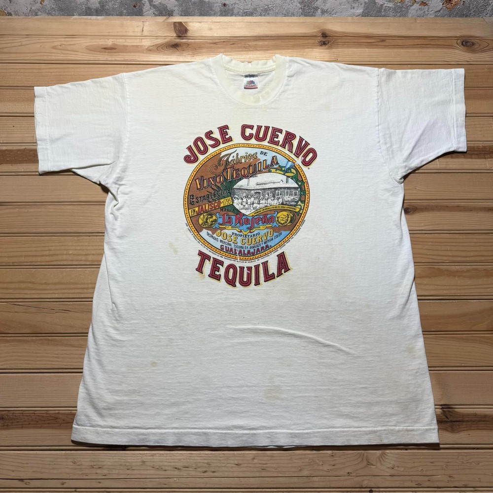Vintage 90s 1996 Jose Cuervo Tequila Mexican Single Stitch  USA Made Shirt XL/2X