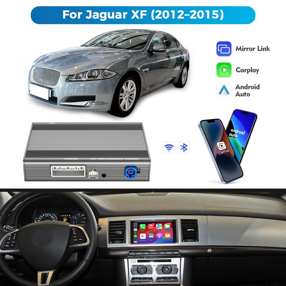 Wireless CarPlay Android Auto Module For Jaguar XF 2012-2015 7