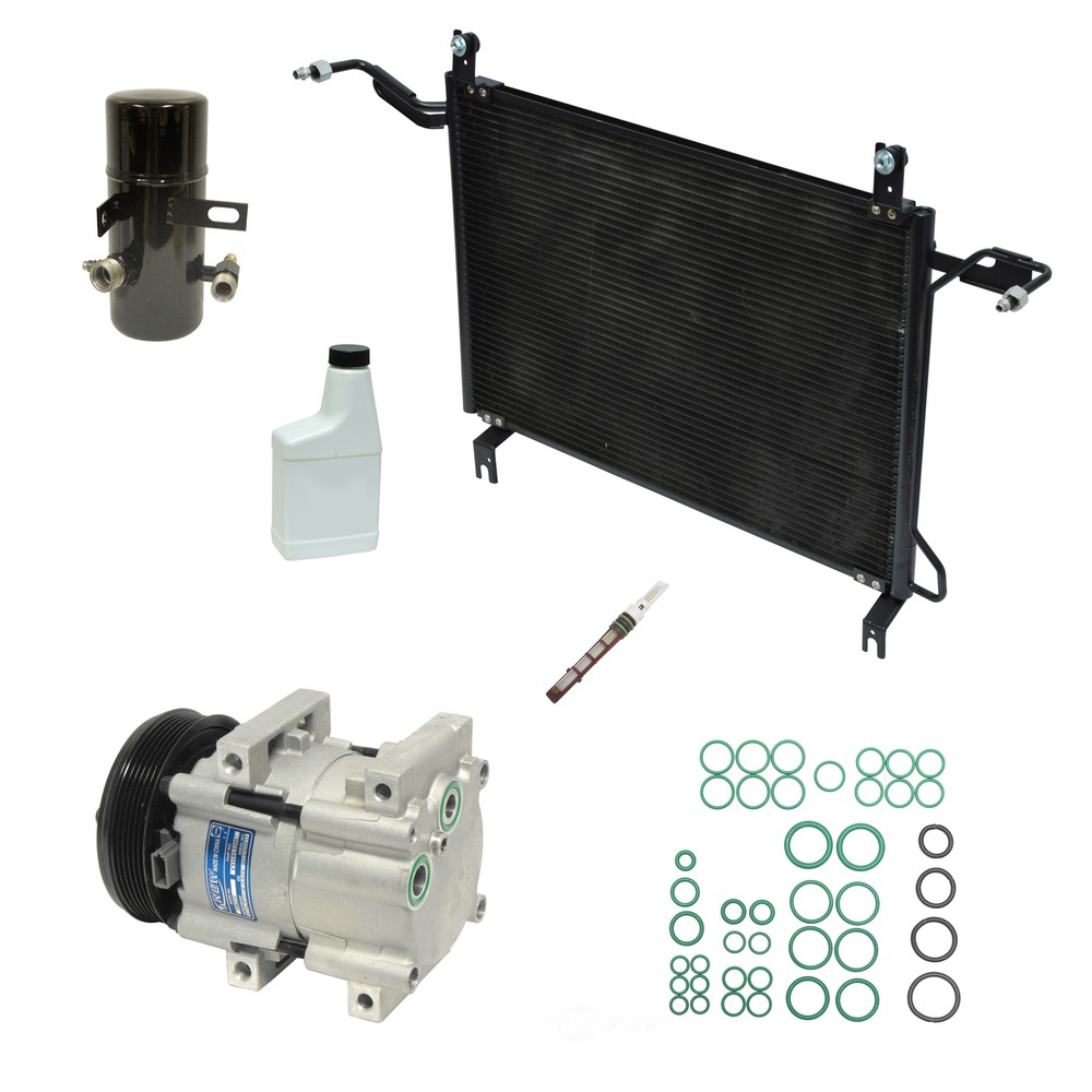 1996 F-350 5.8L V8 A/C Compressor Kit with Condenser