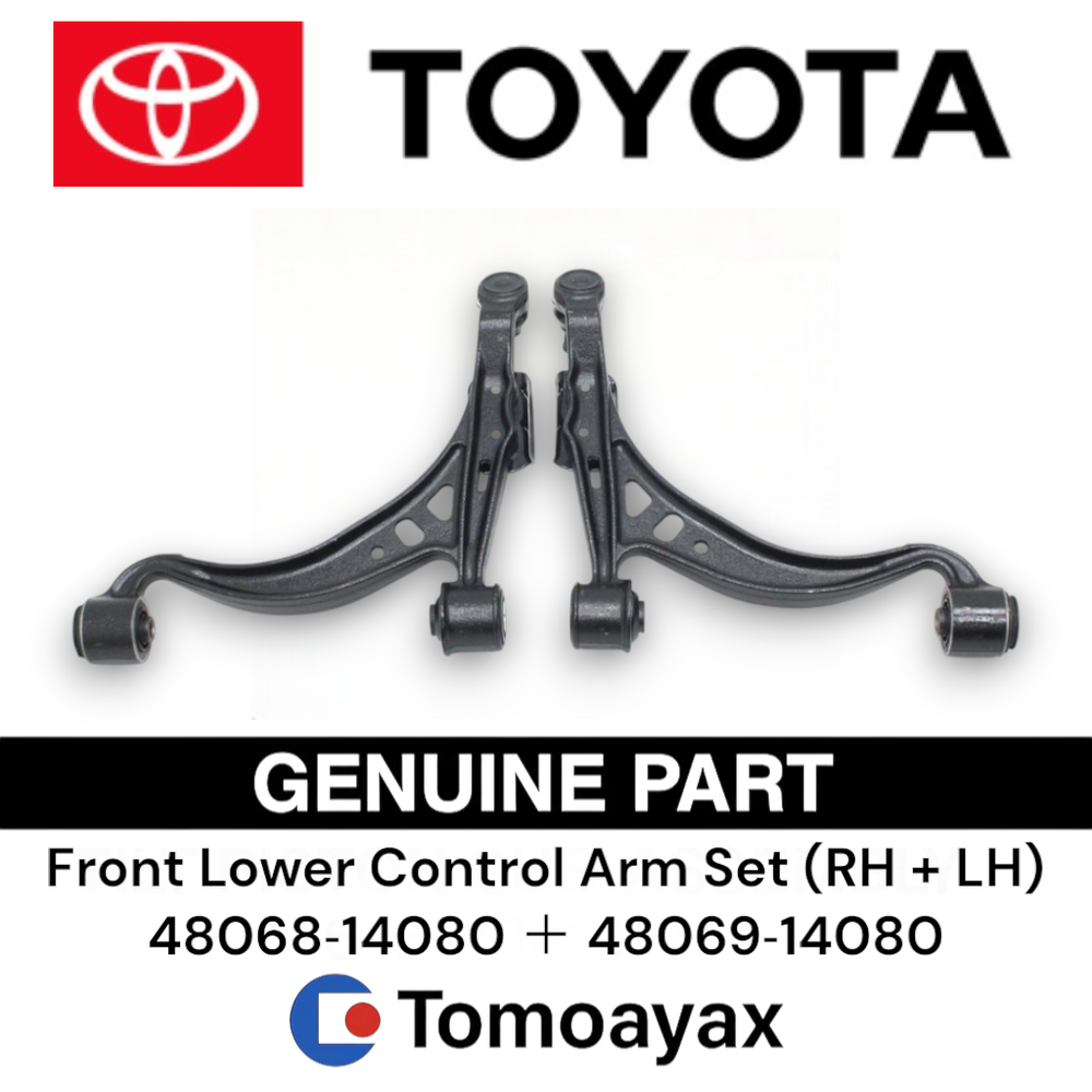 48068-14080 & 48069-14080 Toyota Supra JZA80 Front Lower Control Arms Pair OEM