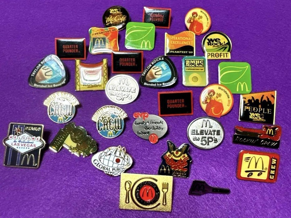 McDonald's pin badge set about 30 pieces #759905