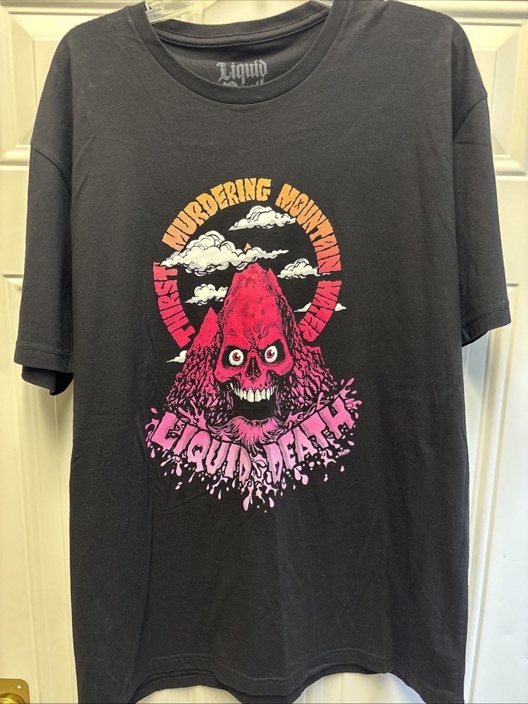 Liquid Death “Mountain Death” T-Shirt - Size XL - BRAND NEW & AUTHENTIC ✅