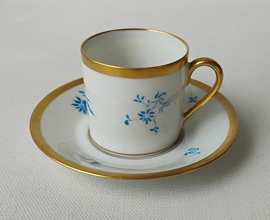 Charles Ahrenfeldt Antique Limoges Demitasse Cup & Saucer G. Kiefer & Co