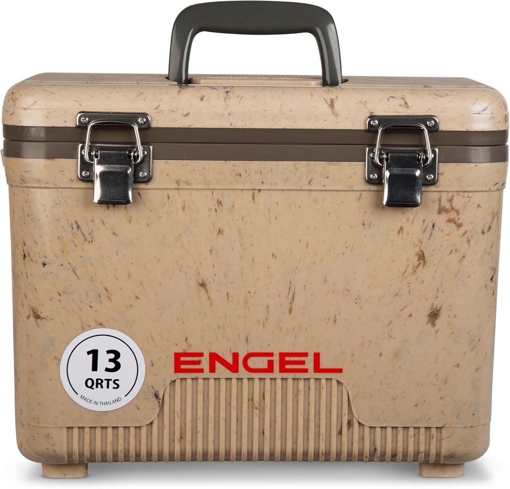 ENGEL 13qt Leak-Proof, Air Tight, Drybox Cooler - Grassland Camo