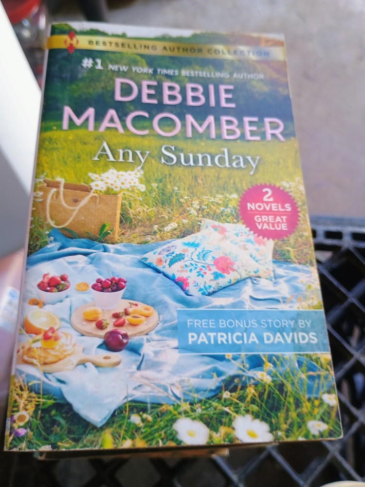Debbie Macomber Any Sunday Patricia Davids Fiction Paperback Novel for Adults