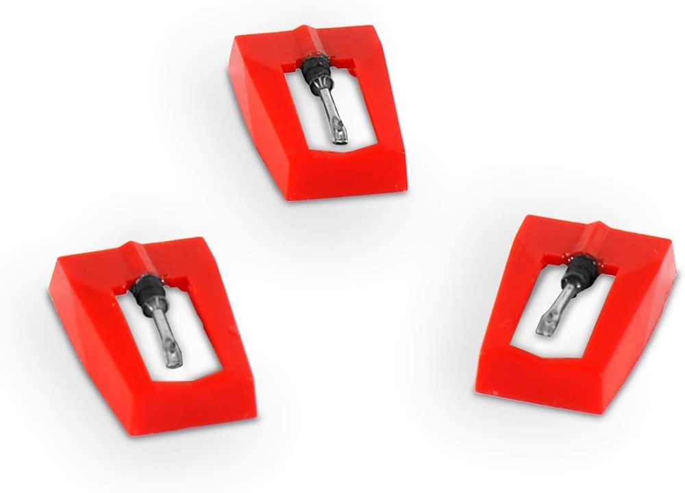 Victrola 3 Pack Replacement Stylus Needles for White Portable Turntables  