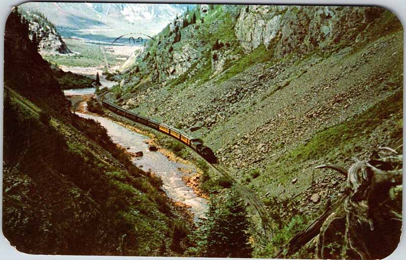 Postcard TRAIN SCENE Silverton Colorado CO m/09 AO3273