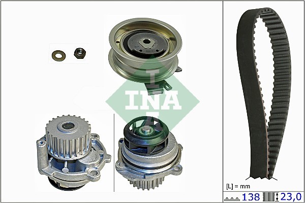 530 0171 31 INA Water Pump + Timing Belt Kit for Audi, Seat, Skoda, VW