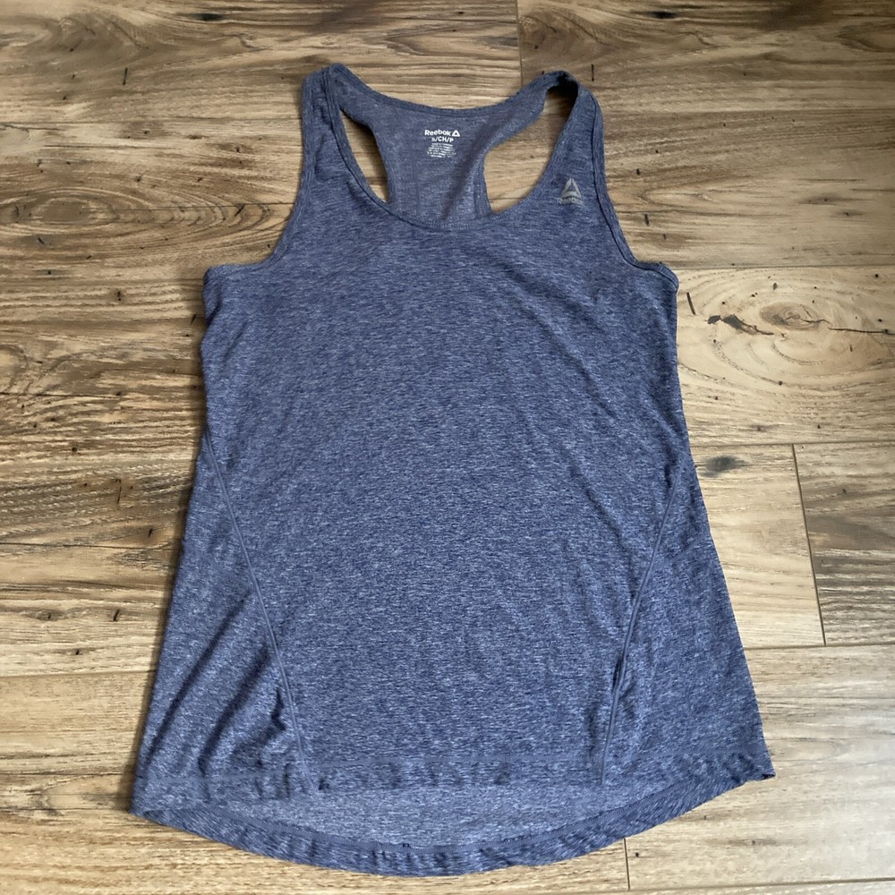 Reebok Women's  Blue Racerback Tank Top Size Small