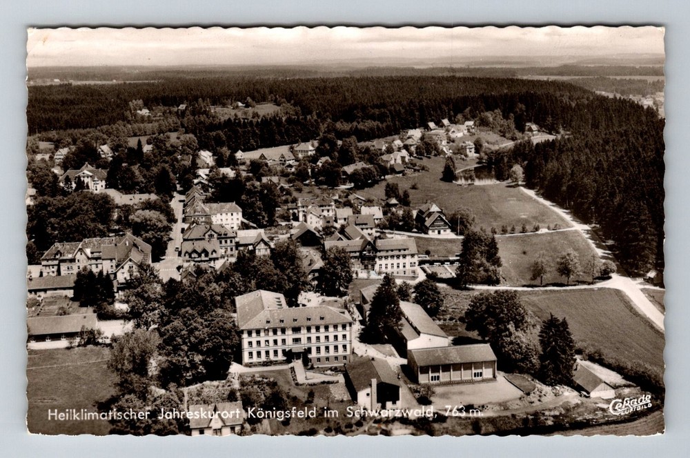 Germany- Black Forest Spa Town & Health Resort Souvenir Vintage c1961 Postcard