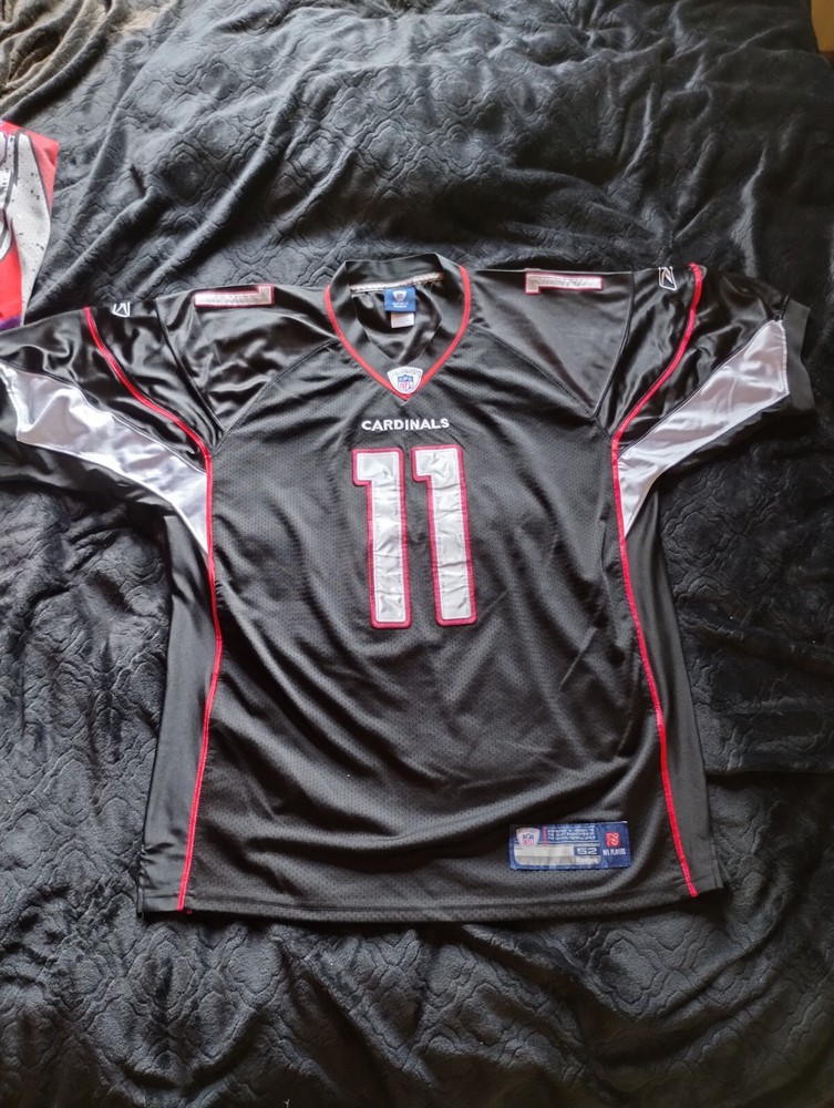 Arizona Cardinals Larry Fitzgerald Stitched On Field NFL Jersey Black Sz 52