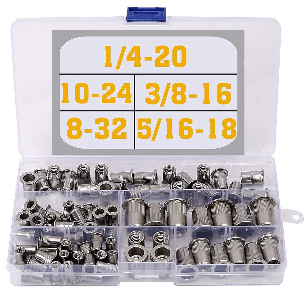 Stainless Steel Rivet Nuts Kit #8-32#10-24 1/4