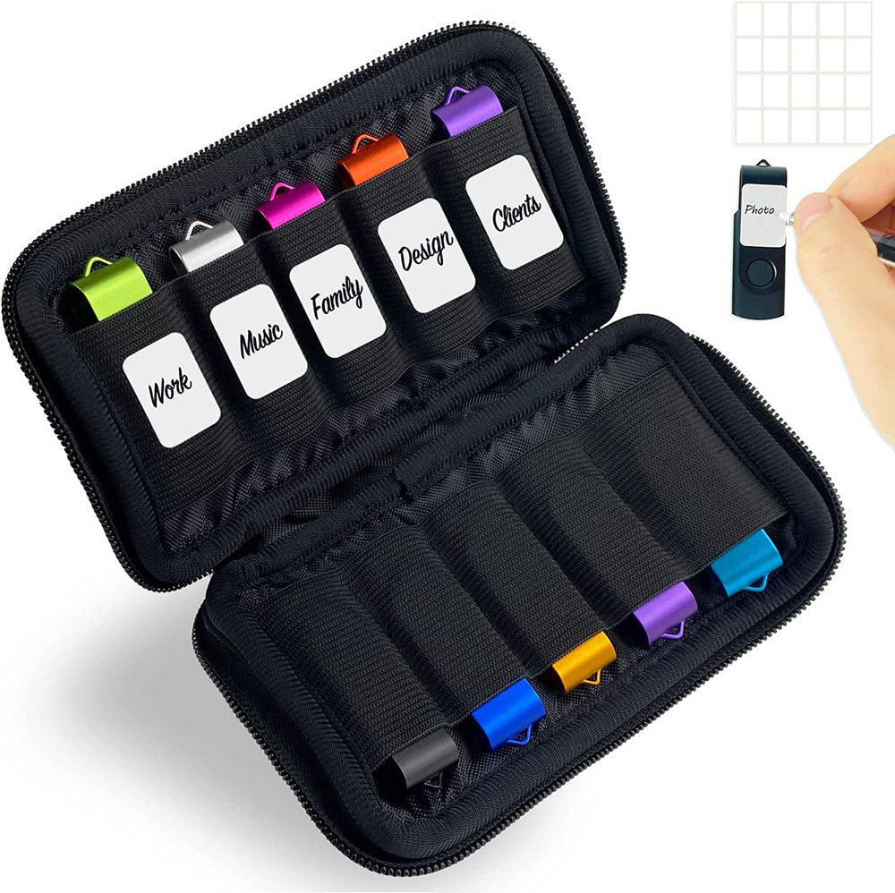 JBOS USB Flash Drive Storage Case for Electronic Accessories and Memory Cards