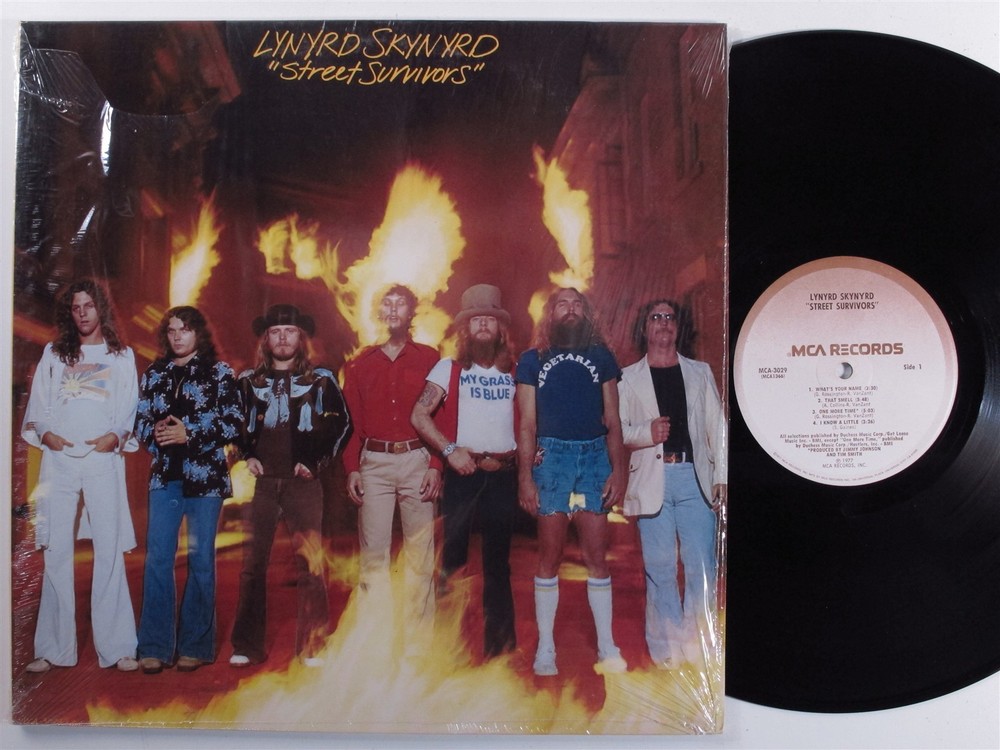 LYNYRD SKYNYRD Street Survivors MCA LP VG+/VG++ gatefold with inserts f