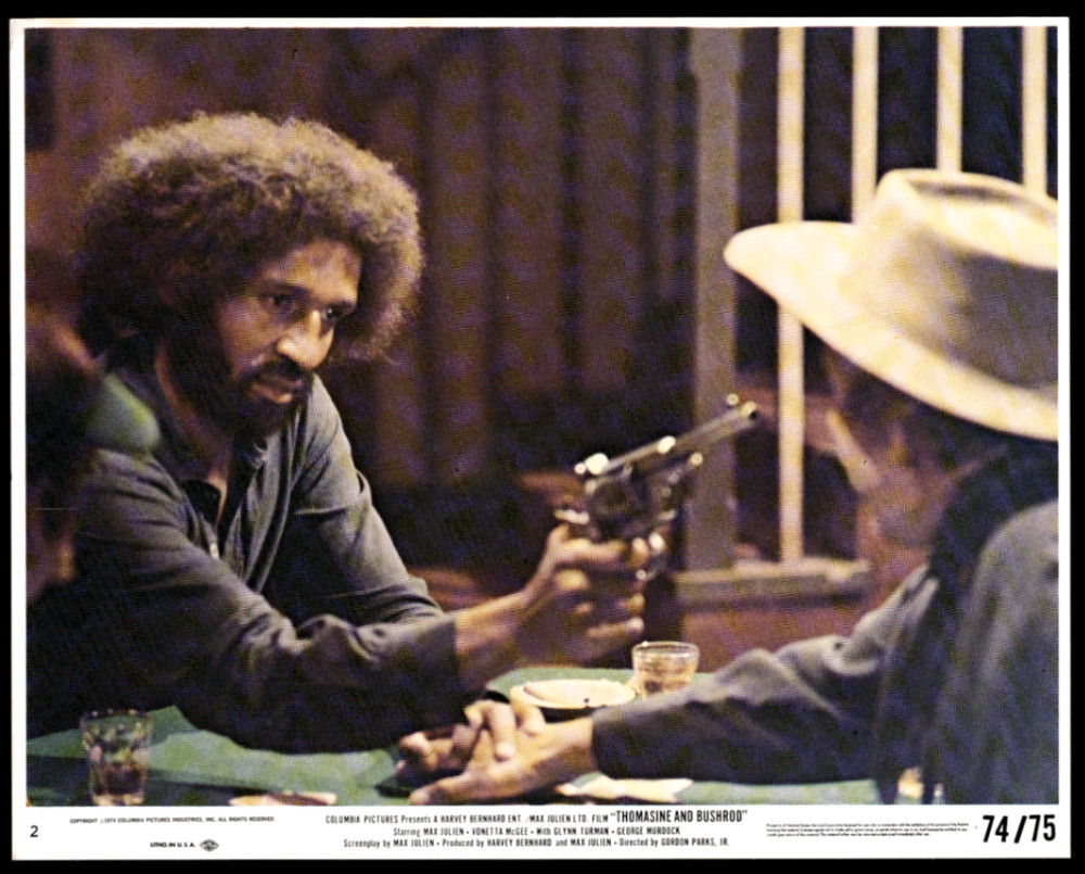 Vintage 1974 THOMASINE AND BUSHROD Lobby Card #2 Max Julien Columbia Pictures