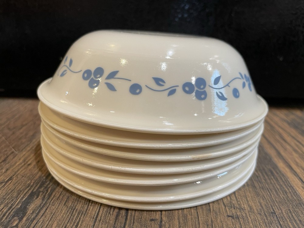 4+3 7 Corelle BLUEBERRY BOUQUET Berry Bowls DESSERT 5 1/2