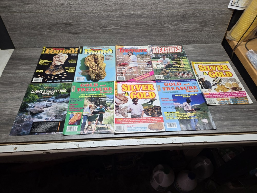 Lot Of 9 Treasure Hunting Type Magazines Found Gold And Treasures Treasure...