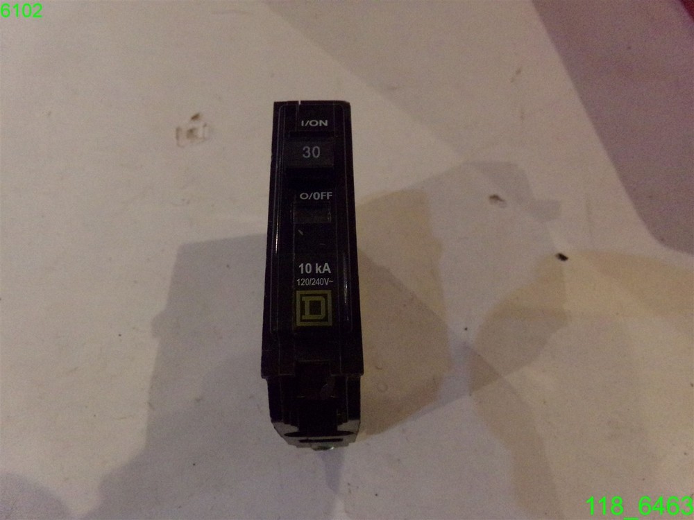 Square D Circuit Breaker Type Qo 1 Pole 30 Amp - Used