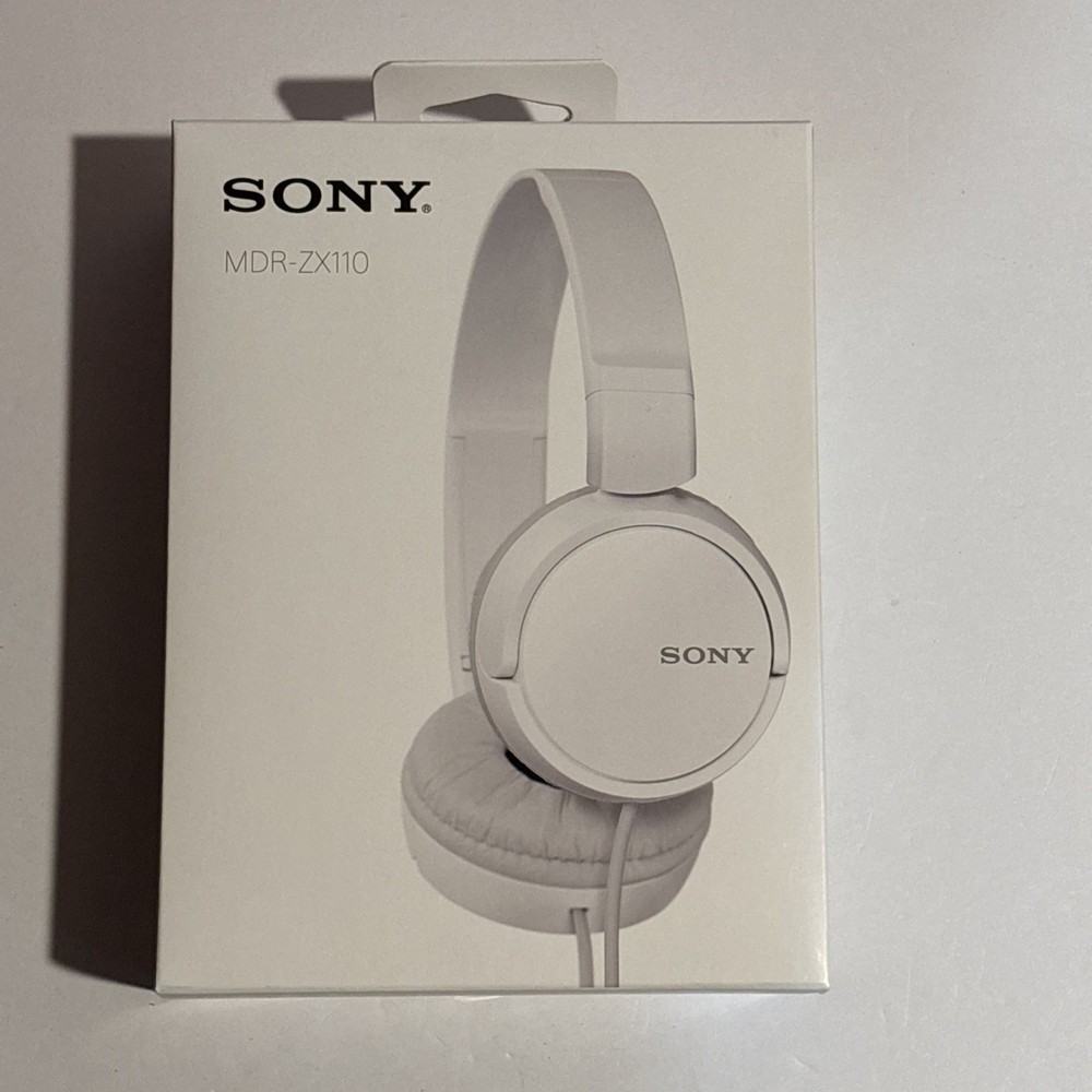 Sony MDR-ZX110 White Headphones Brand New