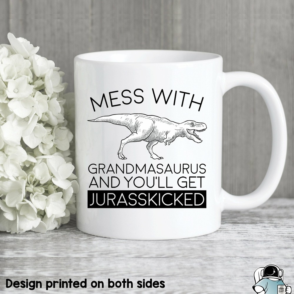 Grandmasaurus Jurassic Grandma Mug Fun Birthday Gift for Grandmother