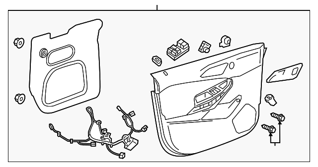 Genuine GM Medium Atmosphere Front Driver Side Door Trim Part 84178554
