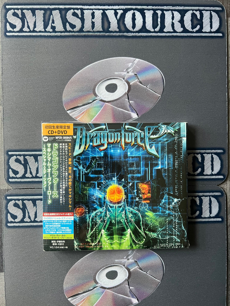 DRAGONFORCE - MAXIMUM OVERLOAD(JAPAN IMPORT CD & DVD + OBI STRIP/+ 5 TRACKS)
