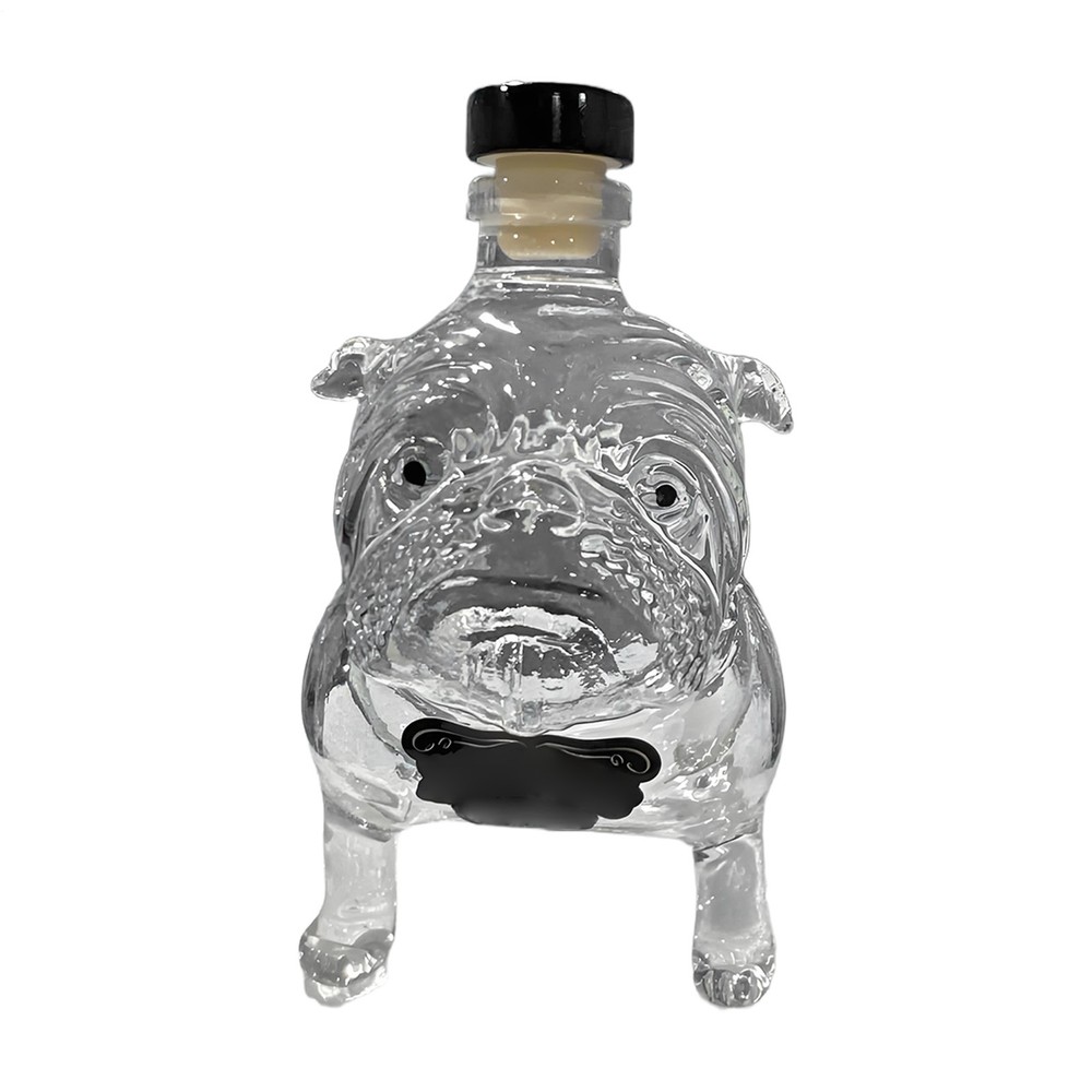 2025 Bulldog Whisky Bottle Dog Decanter Glass Collectible Novelty For Men's Gift