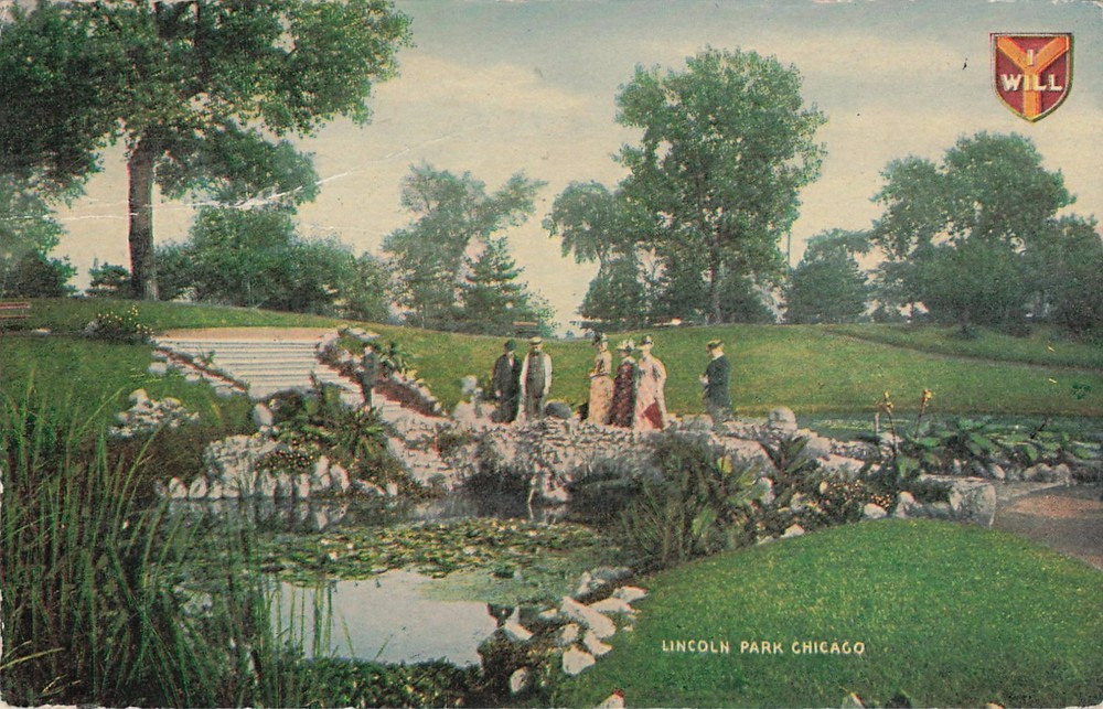 1912 Lincoln Park, Chicago Lily Pond 
